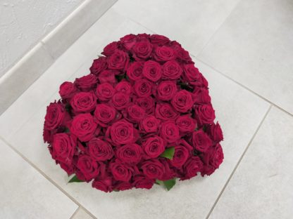 Coeur de roses Fleuriste avant lheure Mont-pres-chambord/blois